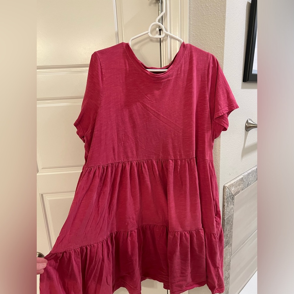 Dusty Rose old navy dress midi length